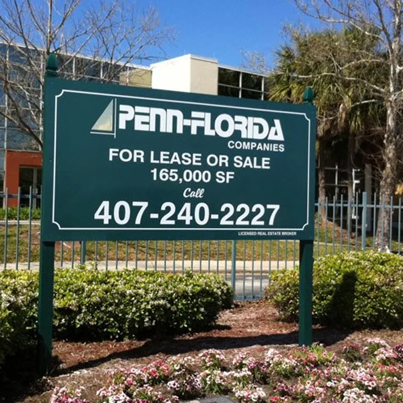 Commercial real estate sign for an Orlando property