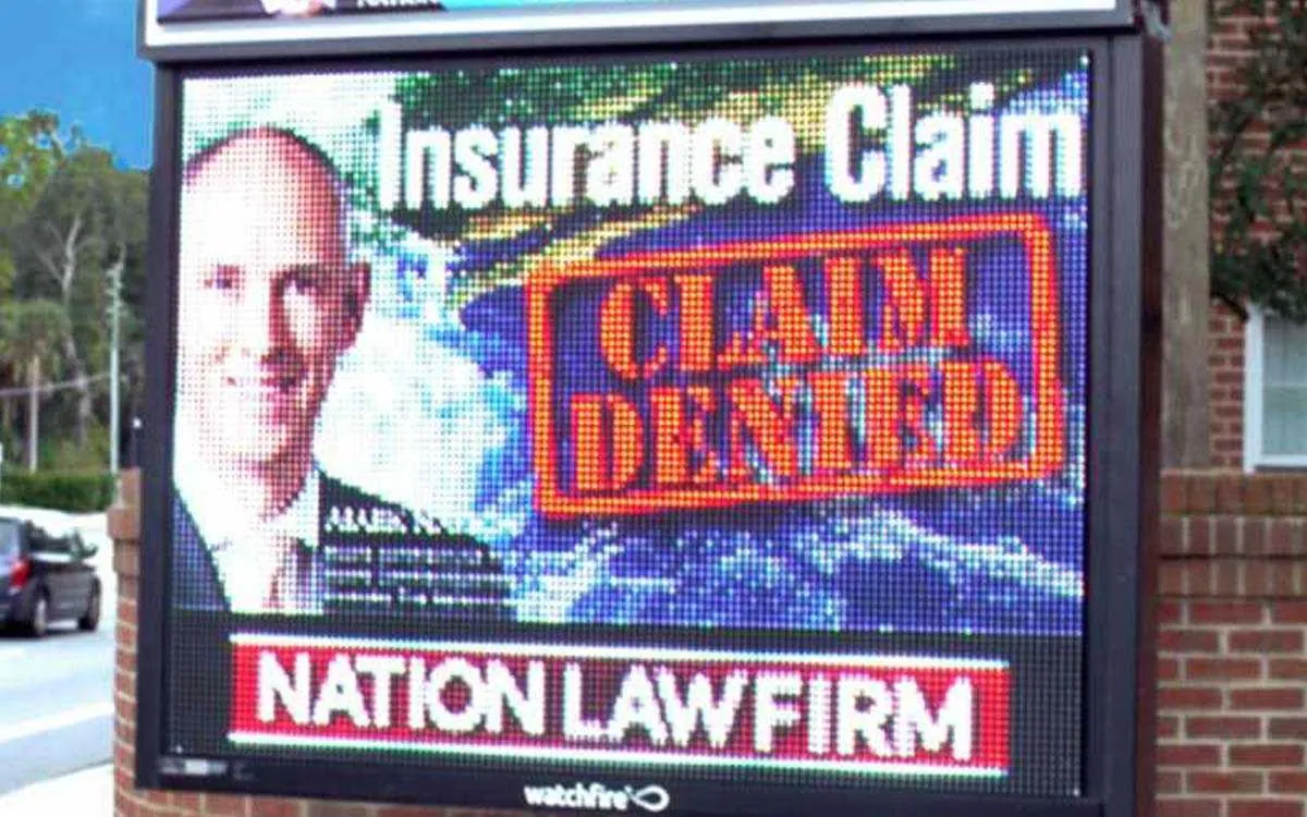 Nation Law Firm full-color LED digital message sign