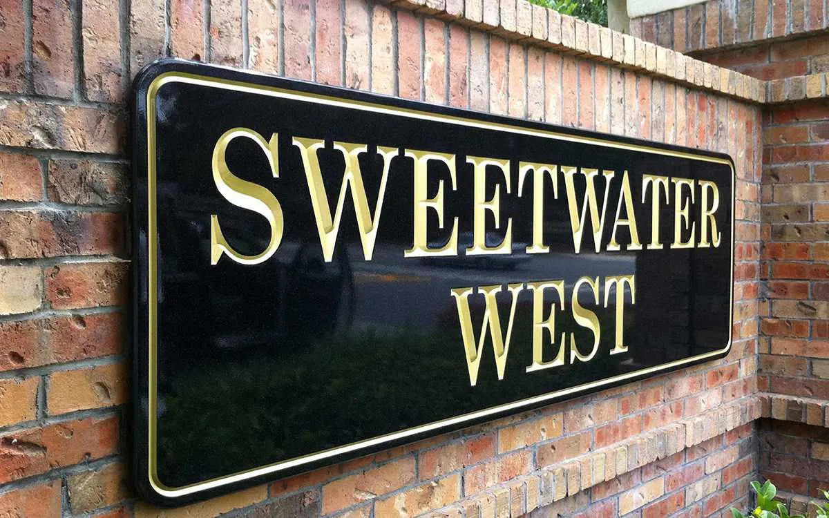 Custom monument entry sign fabricated for a Central Florida community